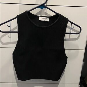 Aritzia Black Crop Top